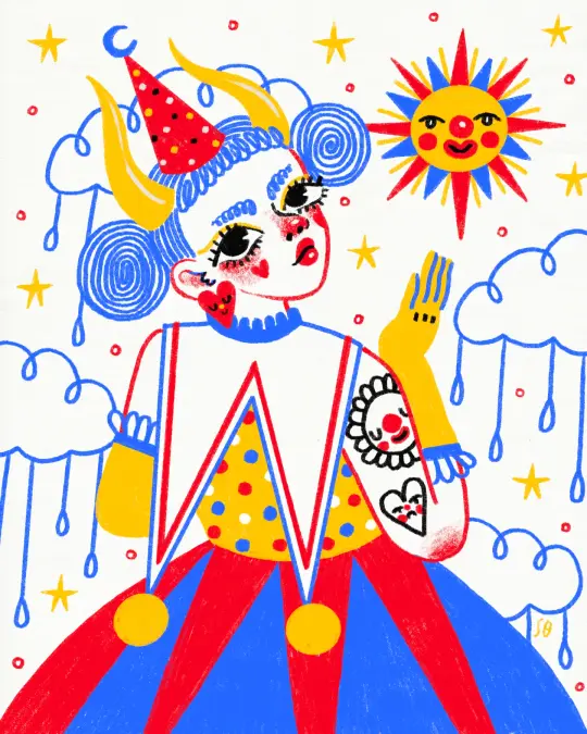 Sun and Friend - Print