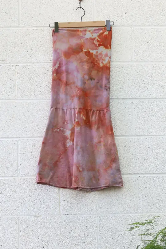 OOAK - Love Me 2 Times Short Dress / S / Tissue Hemp / Ice Dye (345)