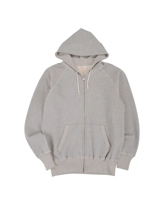 Warehouse Lot. 496 Raglan Freedom Full Zip Hood Heather Gray