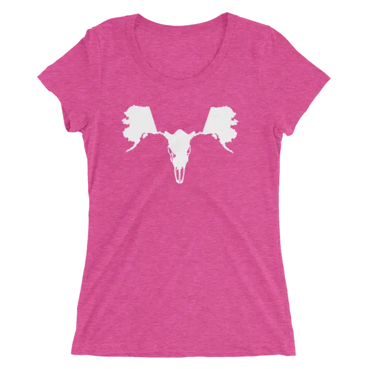 Women’s Alaskull Moose - Pink/White