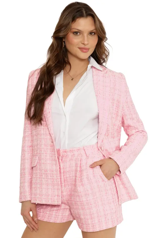 Bat Sakura Tweed Blazer