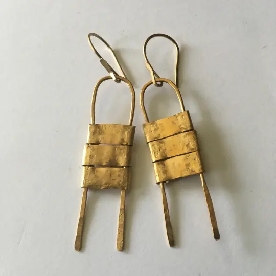 Hammered Brass Ladders
