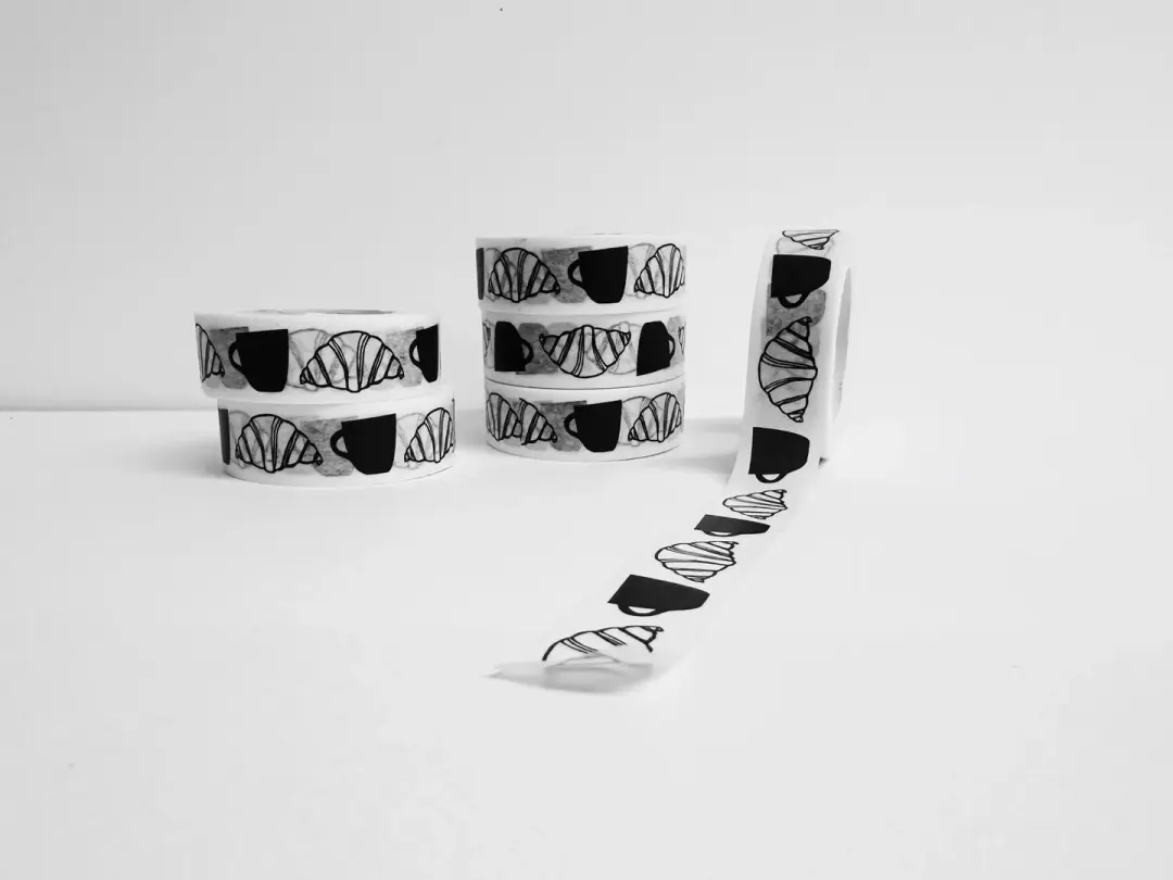 Croissants and Coffee Washi Tape