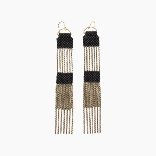 Silo Earrings in Black