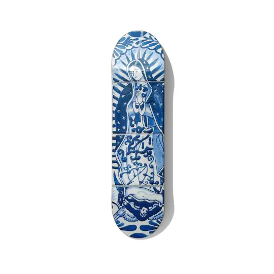 Blue Madonna Azulejo Skateboard Wall Art