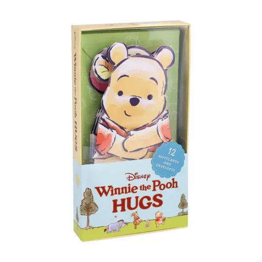 Winnie the Pooh Hugs Notecards x12