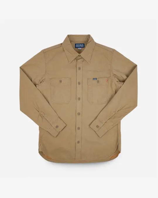 7oz Fatigue Cloth Work Shirt - Khaki