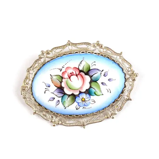 Enamel Brooch from Russia