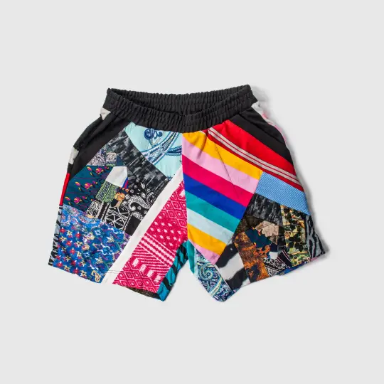 mixed print 'all-over reroll' short