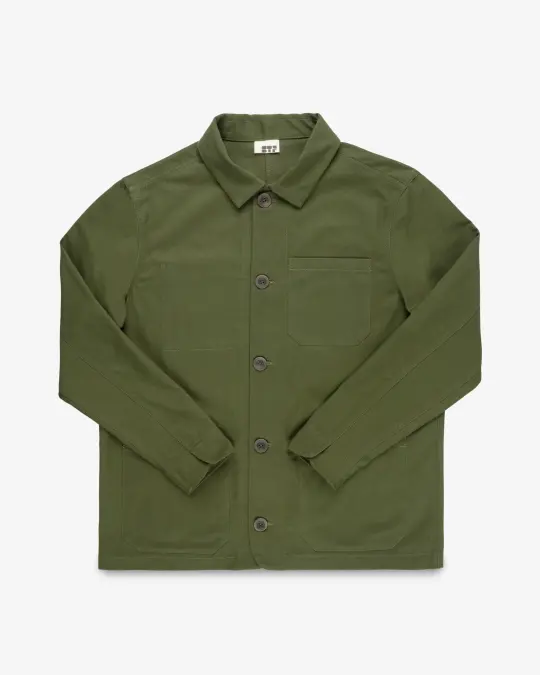 STF 8oz Brushed Twill Chore Jacket - Olive