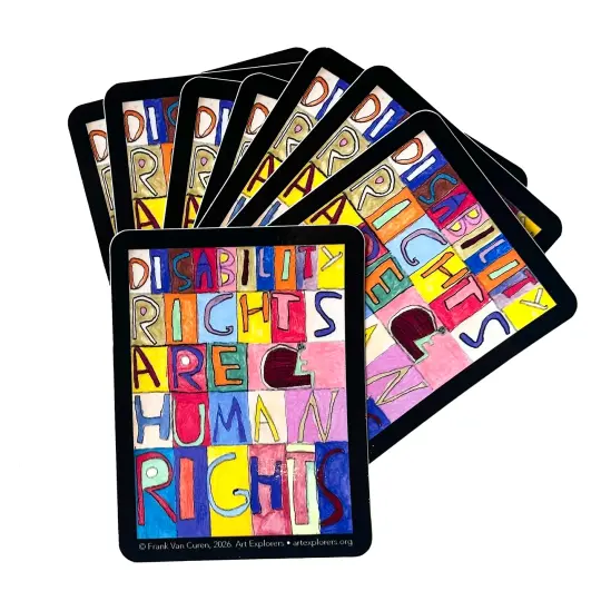 Disability Rights Are Human Rights Stickers