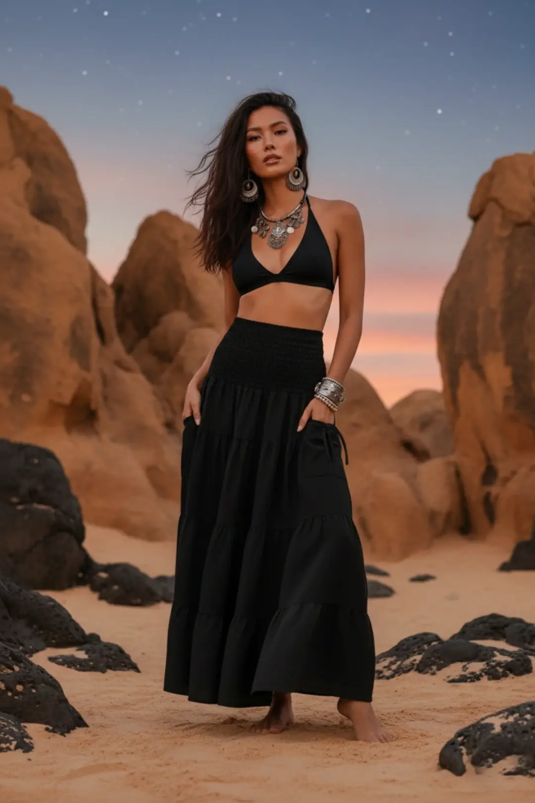 Maxi Skirt Keela Black