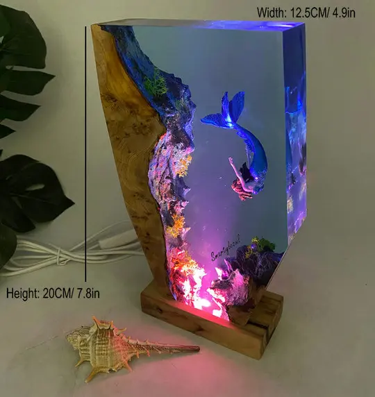 mermaid resin art