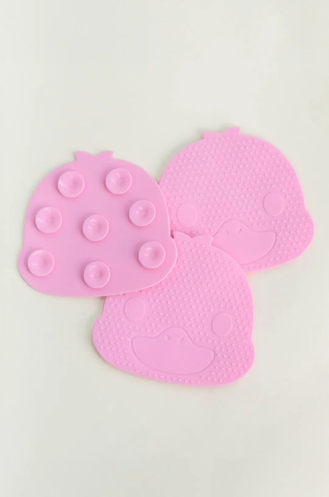 Anti-Slip Bath Pads - Pink Duck Set of 3