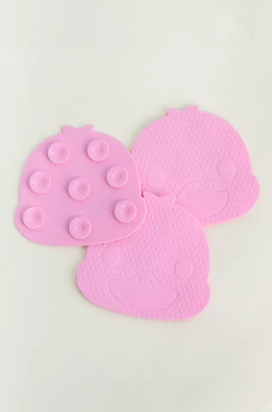 Anti-Slip Bath Pads - Pink Duck Set of 3