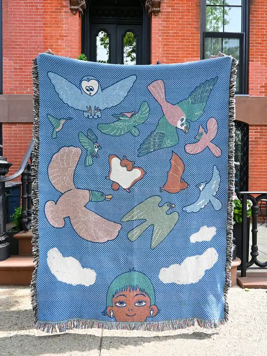 "My eyes are up here" Throw blanket