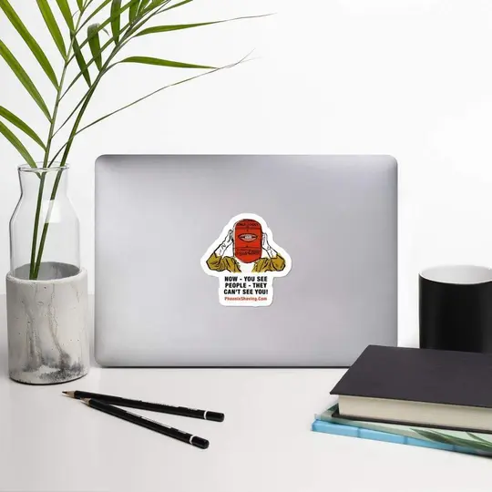 Invisibility Vinyl Bubble-Free Stickers | 3 Sizes!