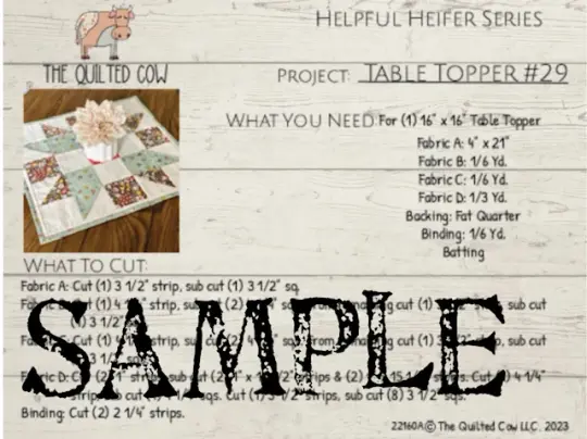 Helpful Heifer Table Topper #29
