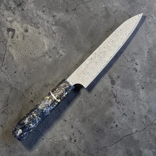 Nigara Anmon SG2 Petty 150mm with Carbon Fiber and Gold Fleck Handle