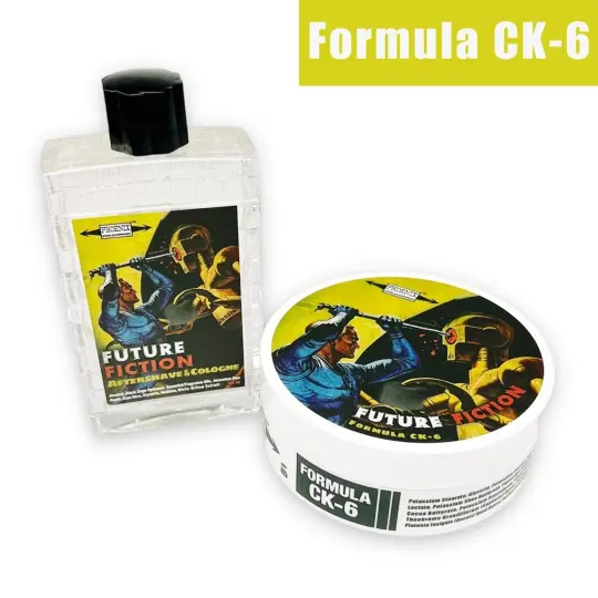 Future Fiction Artisan Shave Soap & Aftershave/Cologne Bundle Deal | Ultra Premium Formula CK-6