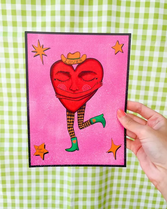 Western Lover Mini Print