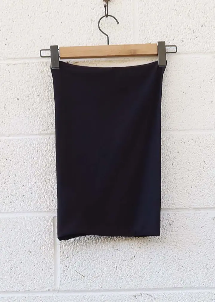 SALE - Tube Top / 2XS / Midnight / Stretch Organic Cotton (6)