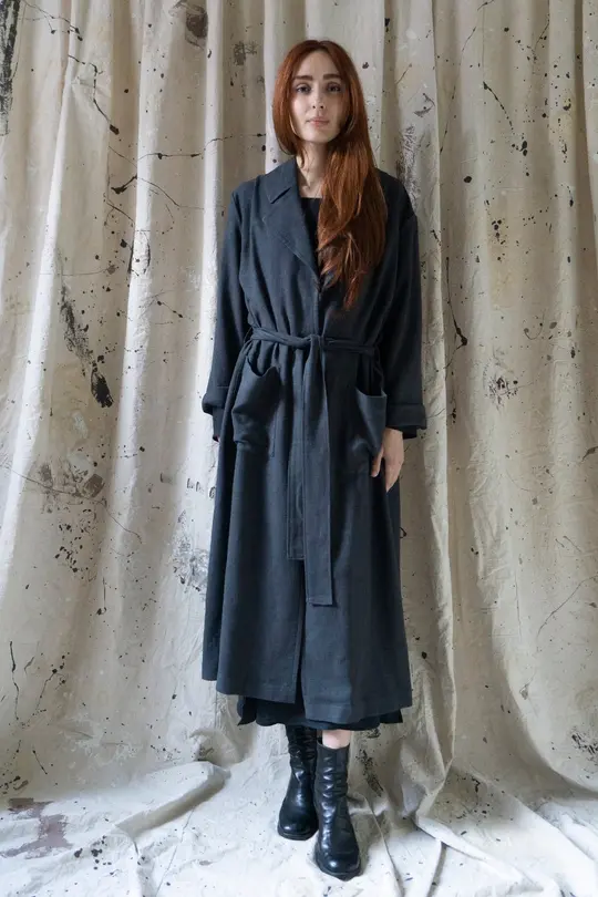 Alder Linen Jacket - Grey