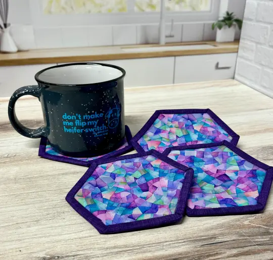 Helpful Heifer Hadley's Hexie Coasters