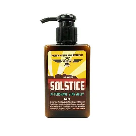 Solstice Star Jelly Aftershave | The Soul of the Desert | Lightly Mentholated | 150 Ml