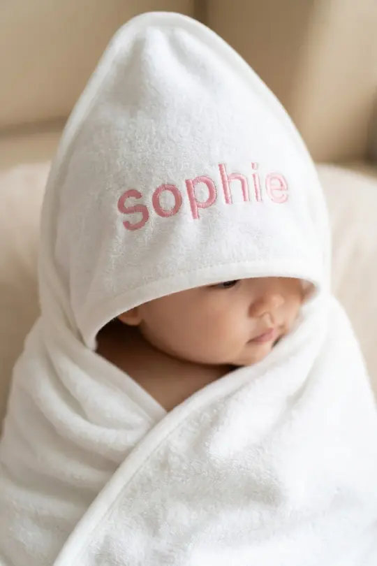 Hooded Bath Towel - White