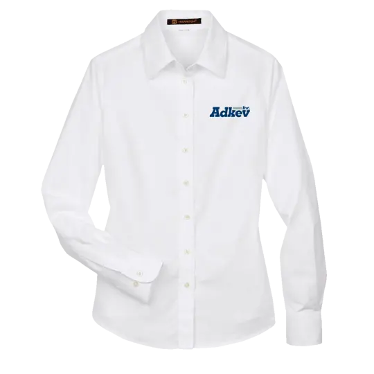 Adkev Employee M600W Harriton Women's Long Sleeve Oxford Shirt
