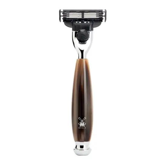 MÜHLE VIVO Gillette® Mach3® Razor, Horn Brown