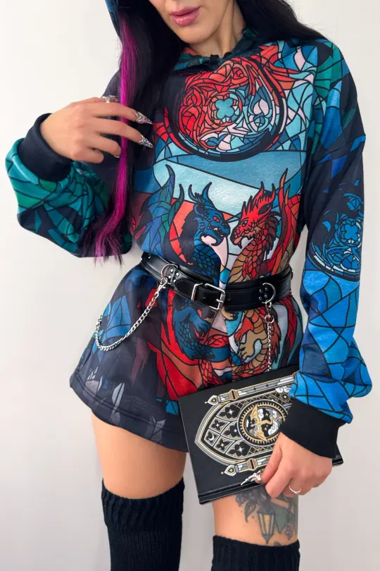 Glass Dragon Comfy Hoodie