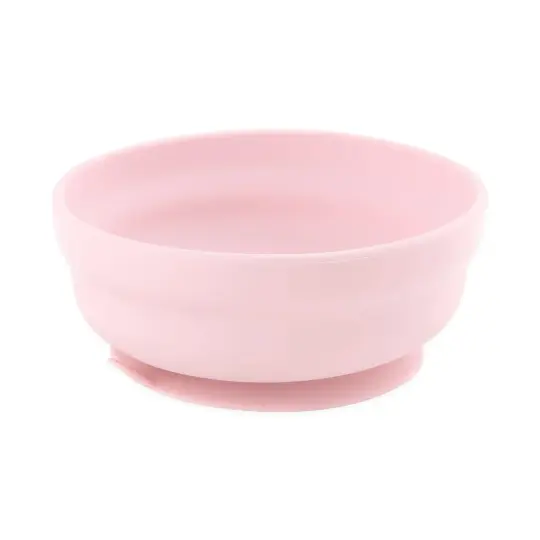 Silicone Grip Bowl: Pink