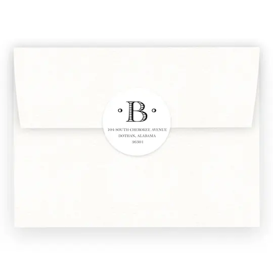 Custom Round Circle Return Address Sticker