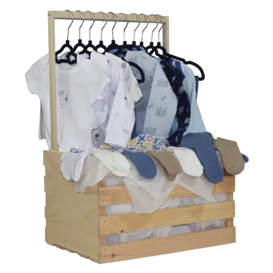 3 Stories Trading Company Baby Boy's First Years 38 Piece Baby Shower Gift Crate
