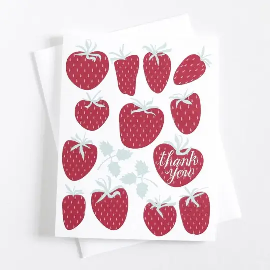 Thank You Strawberries Card