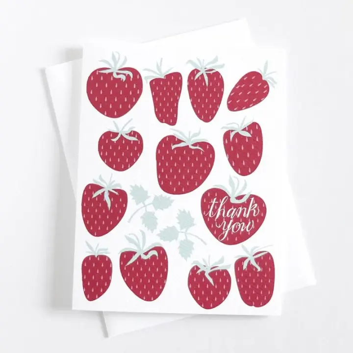 Thank You Strawberries Card