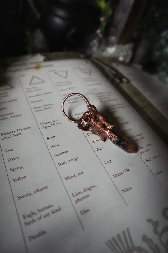 Smoky Quartz Tailbone Amulet