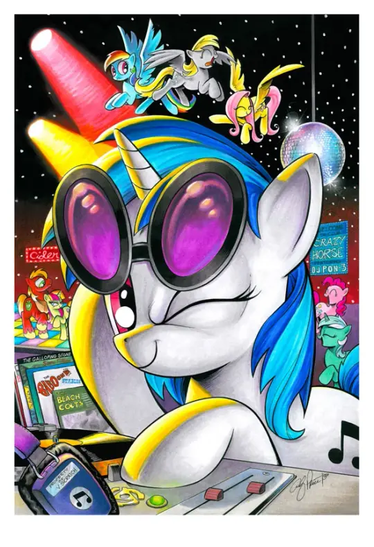 Vinyl Scratch - Open Edition Print