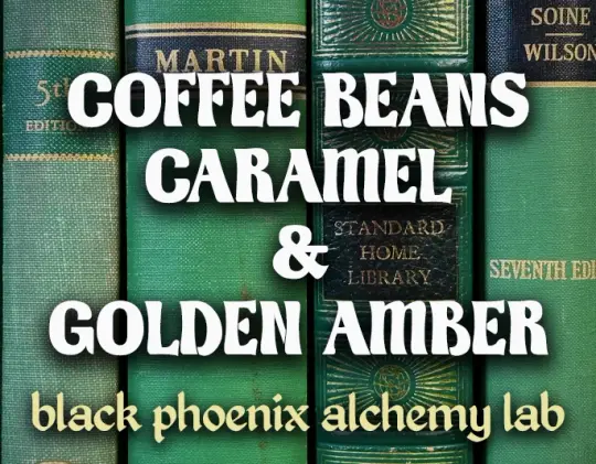 Coffee Beans, Caramel, and Golden Amber Perfume Oil
