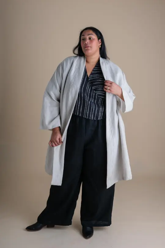 Mariela Duster in Sand Dollar