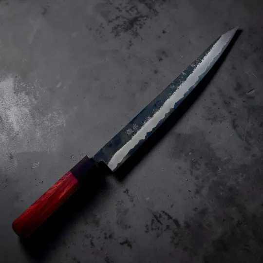 Tokushu Knife Rosewood Series White #2 Kurouchi Sujihiki 270mm