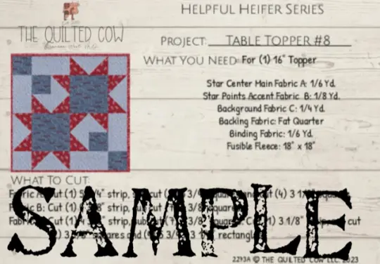 Helpful Heifer Table Topper #8