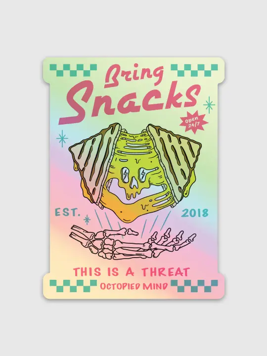 Bring Snacks Sticker