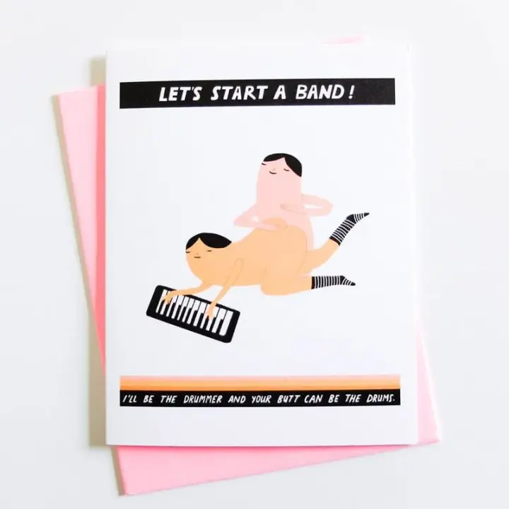 "Let's Start a Band" Card