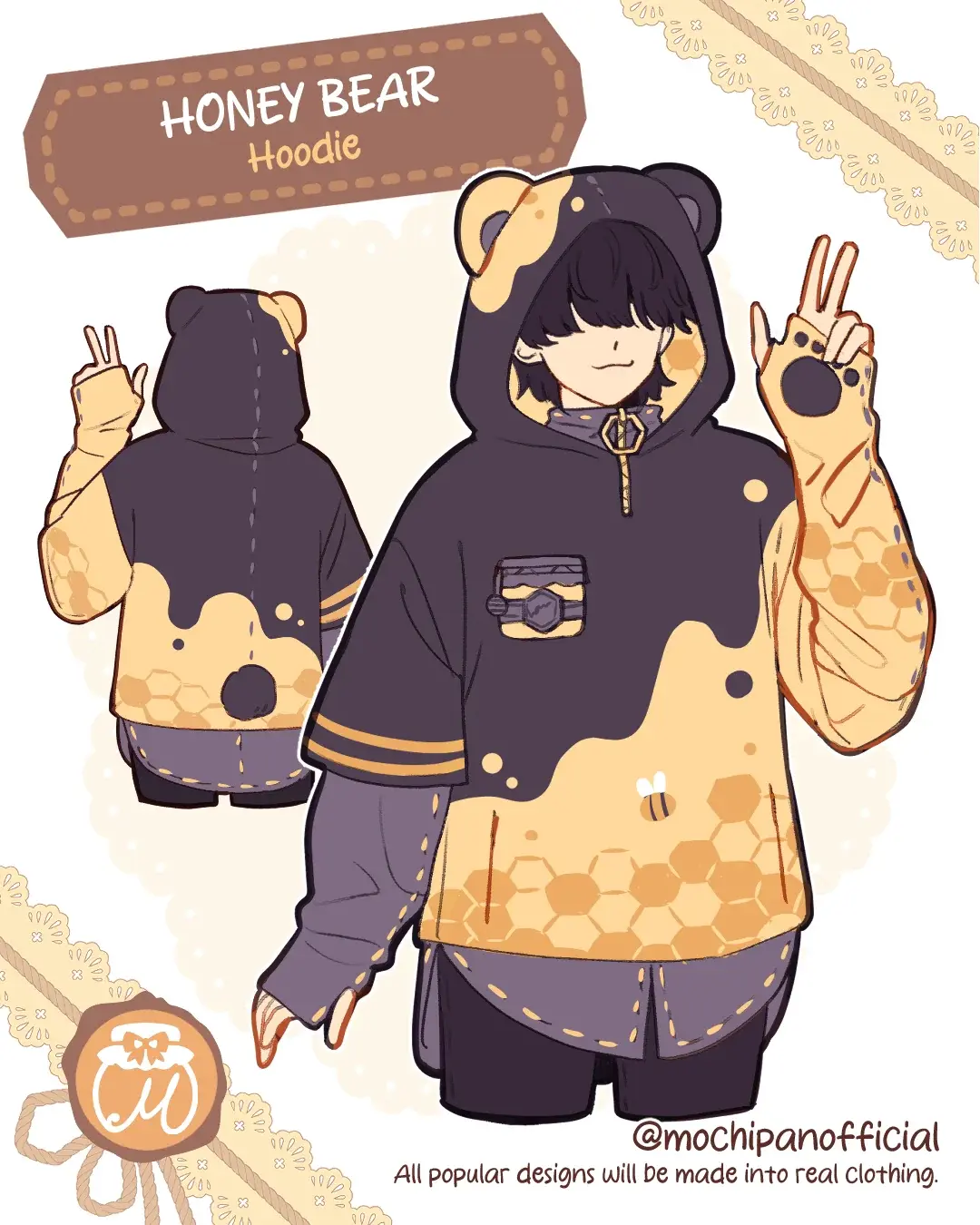 (Interest Check) Honey Bear Hoodie