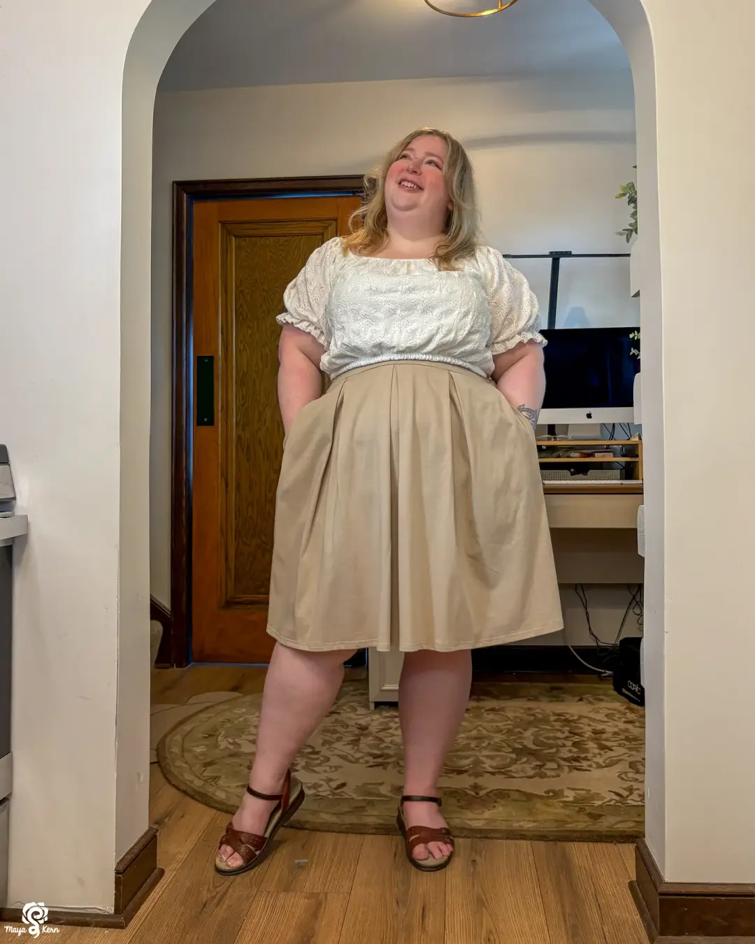 Parchment Affogato Skirt