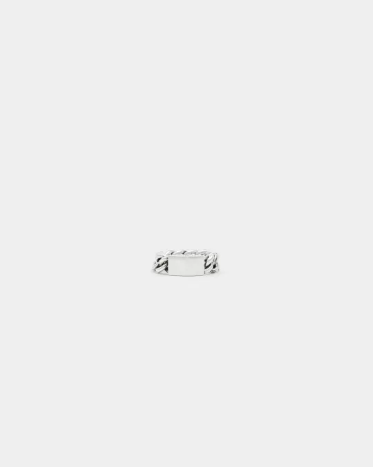 GOOD ART HLYWD Curb Chain ID Ring Size A - Sterling Silver