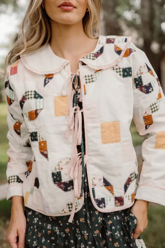 Harper Jacket in Quilted Bow